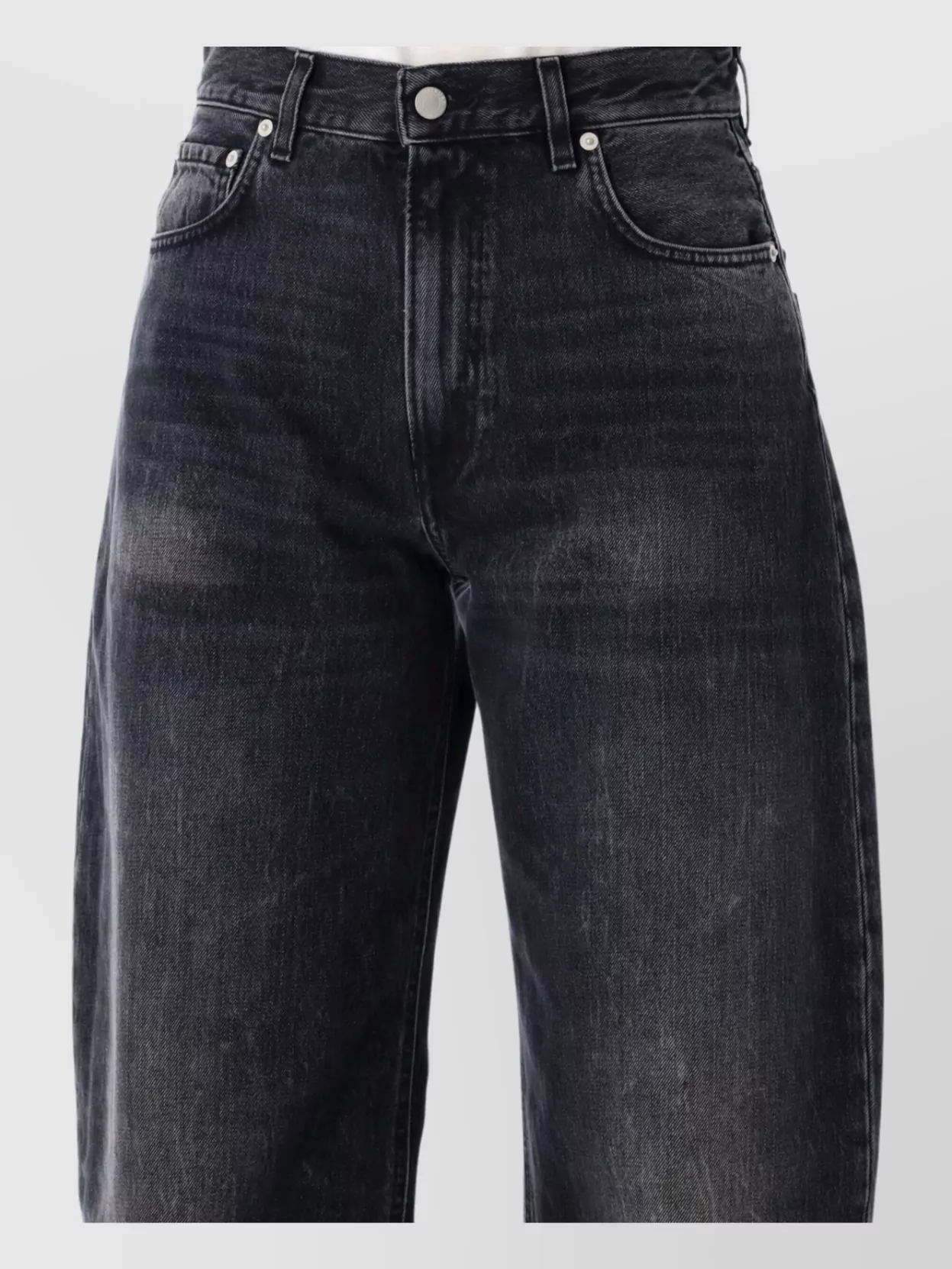 Haikure Tapered Balloon Jeans Contrast Stitching