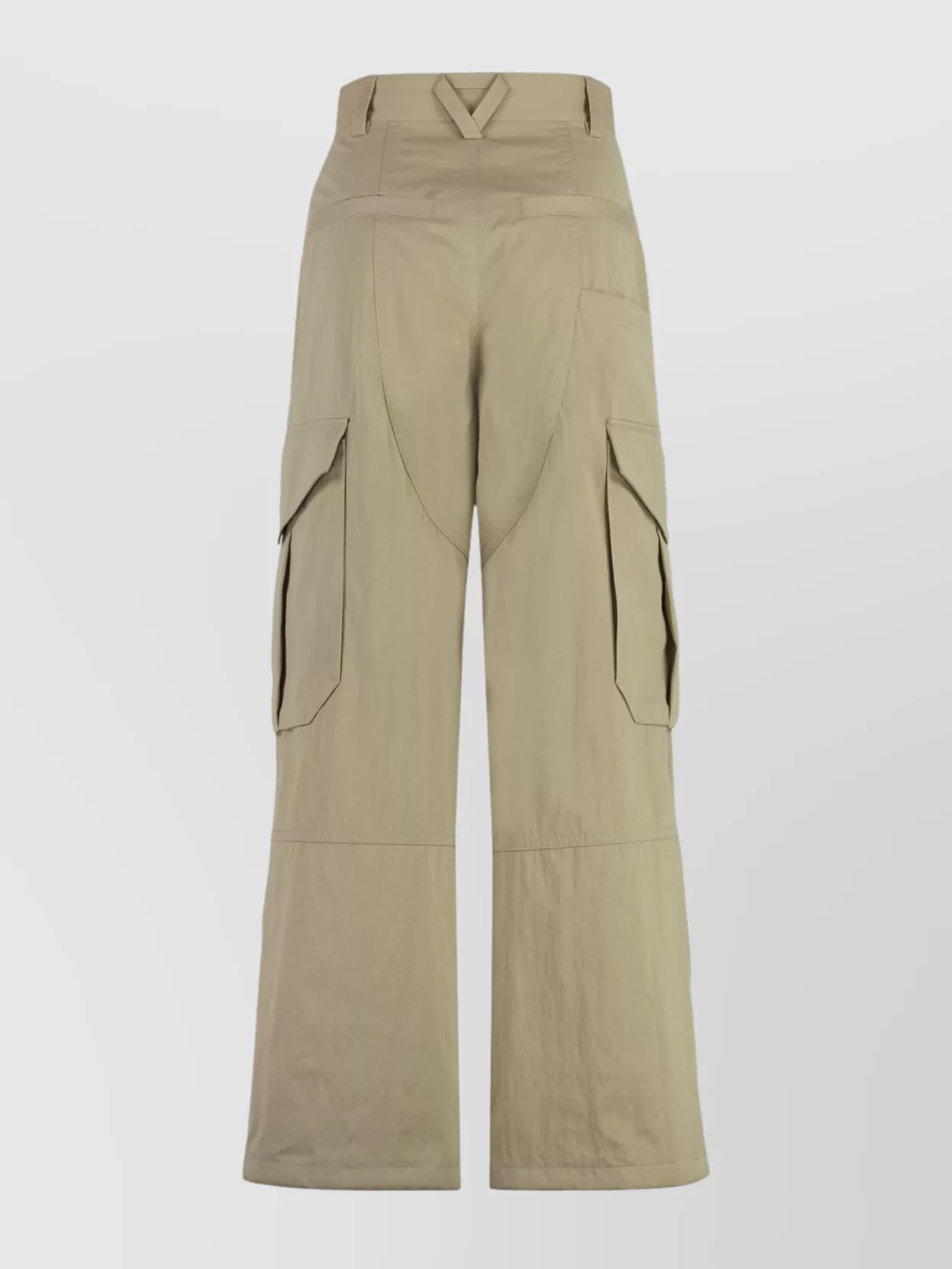 Bottega Veneta Cotton-blend Cargo Trousers In Nude