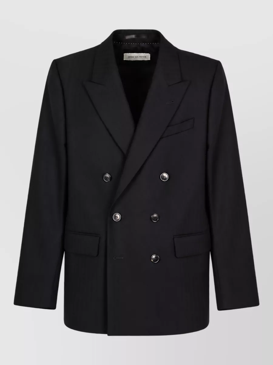 Dries Van Noten wool double-breasted jacket