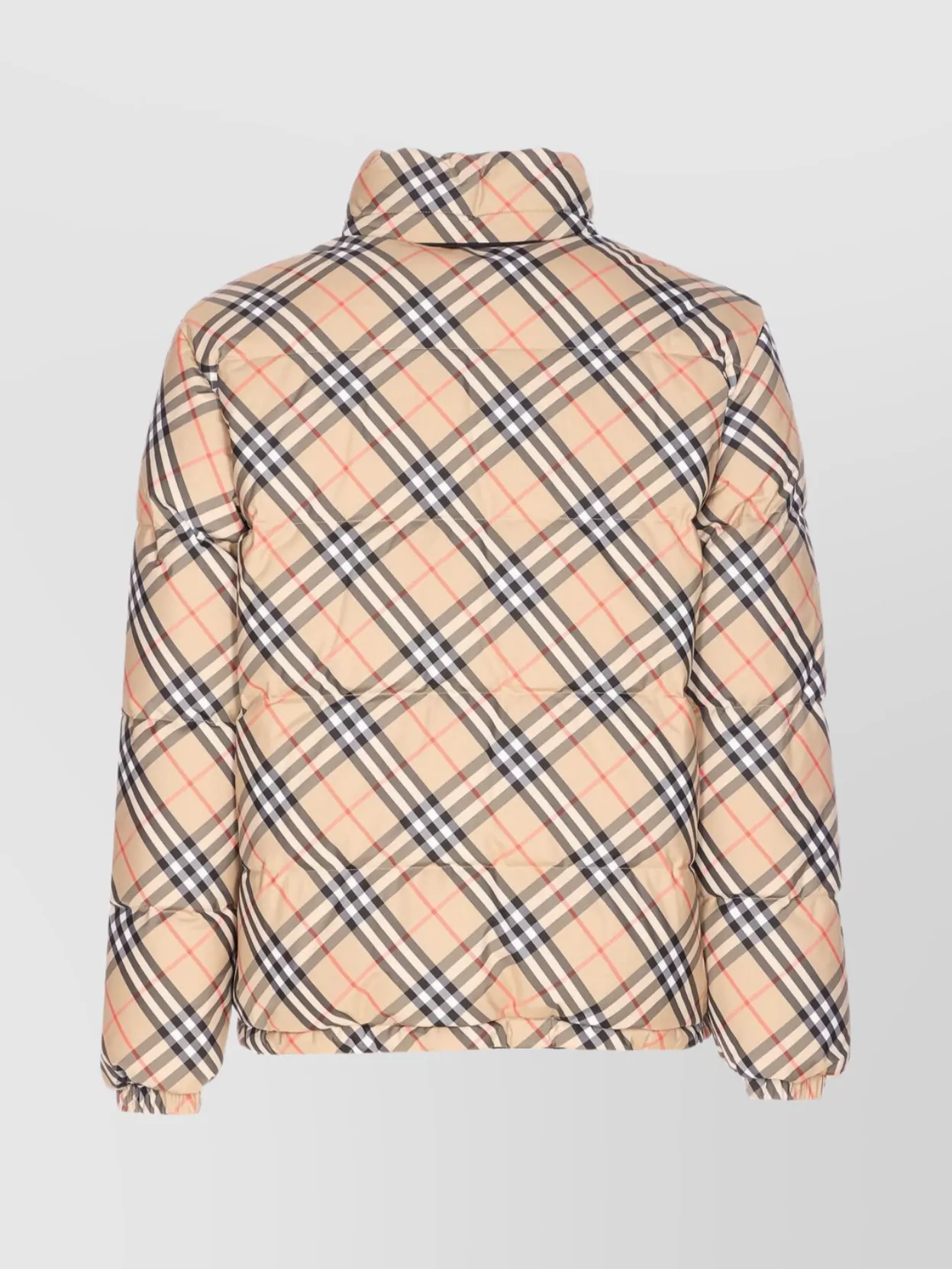 Burberry Quilted Down Jacket Check Motif