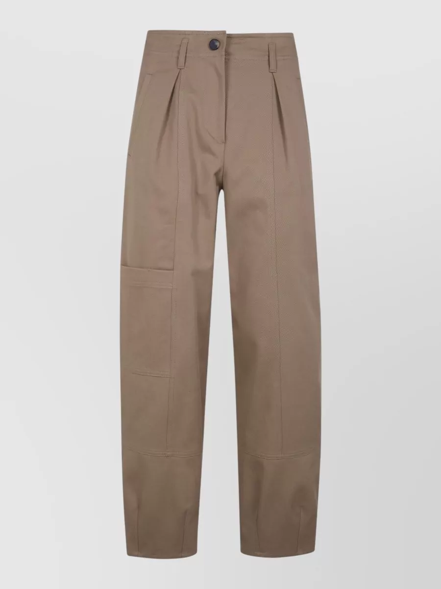 Max Mara Cotton Straight Leg Trousers