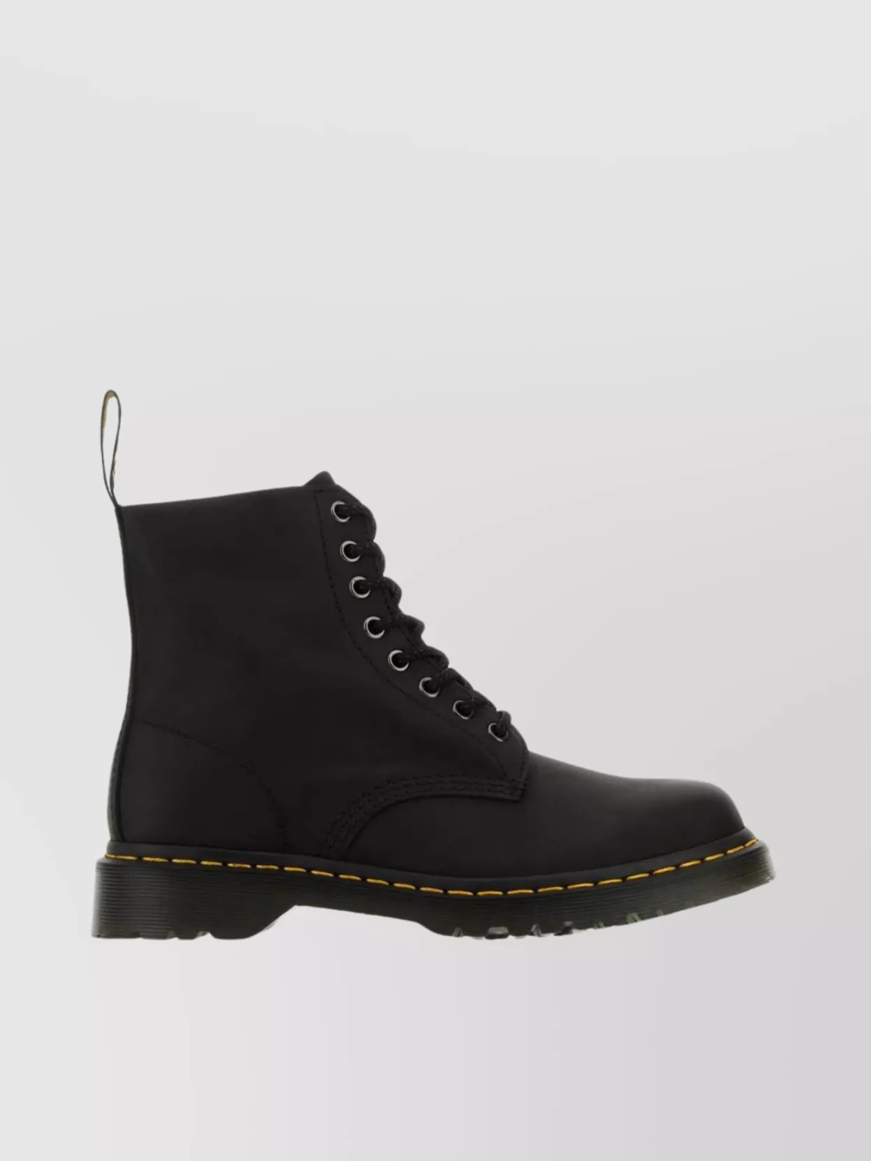 Shop Dr. Martens' Leather Ankle Boots 1460 With Contrast Stitching