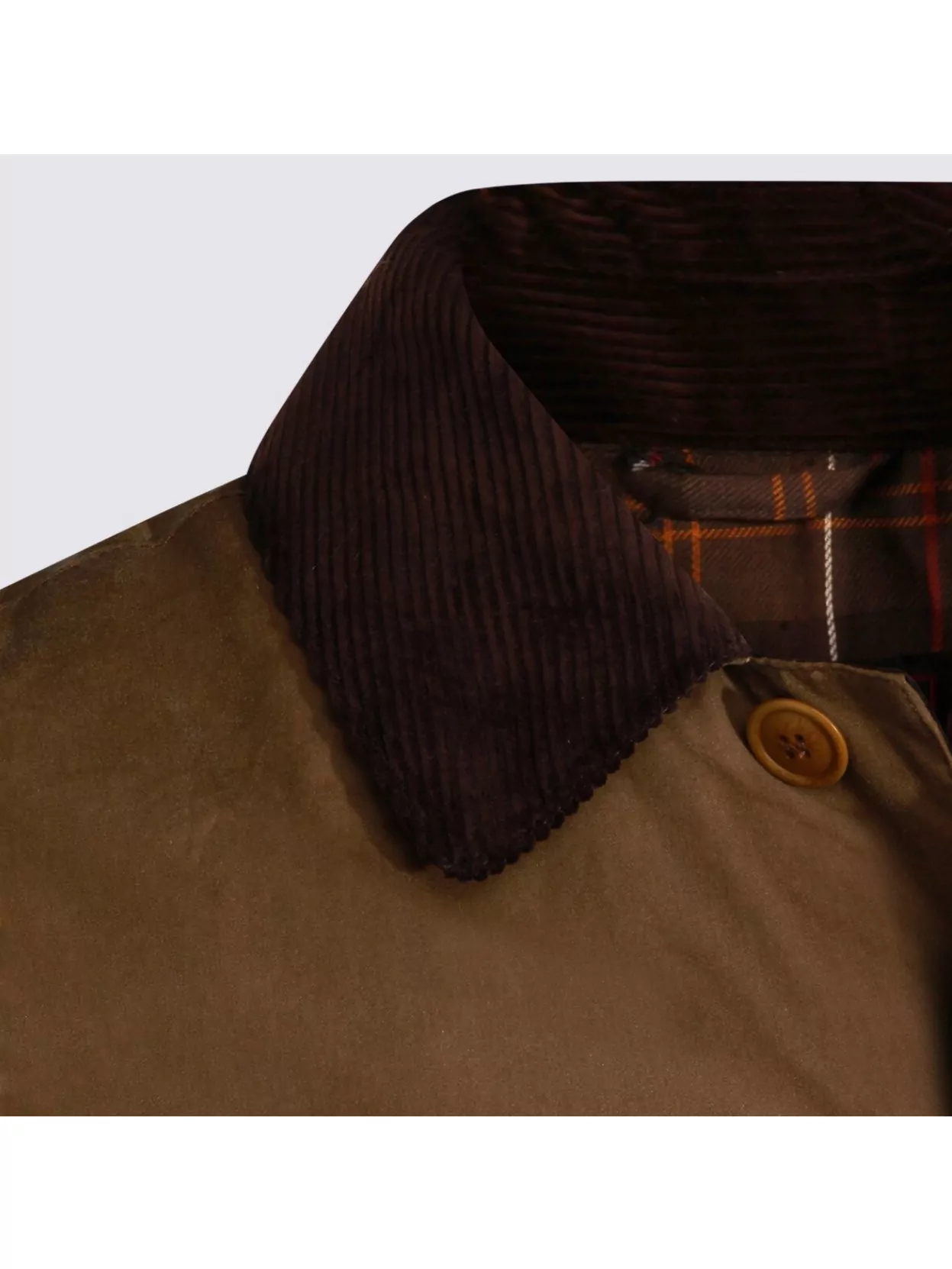 Barbour Long Sleeve Coat Corduroy Collar