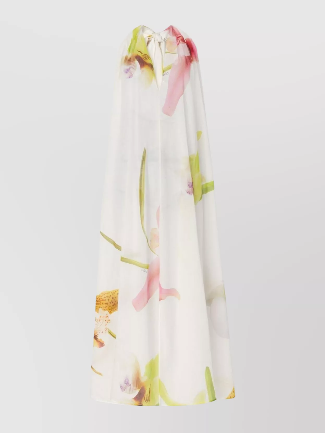 Genny Cotton Halter Neck Floral Print Dress