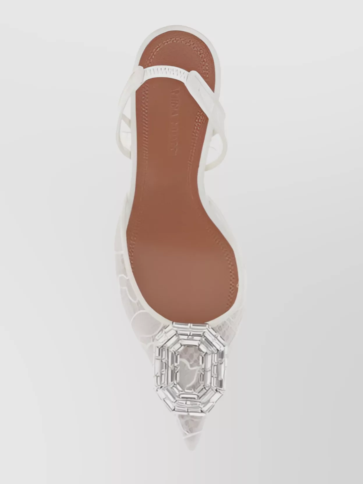 Amina Muaddi Camelia Lace Overlay Stiletto Heel Pumps