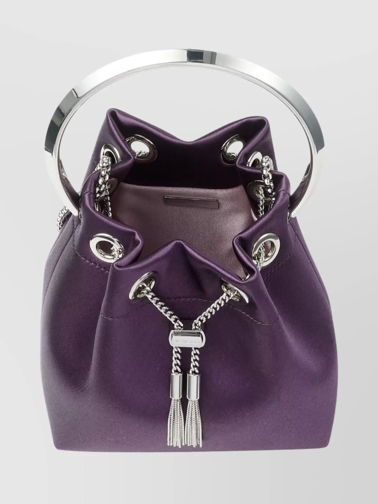Jimmy Choo Women Bon Bon Leather Bucket Bag In Purple