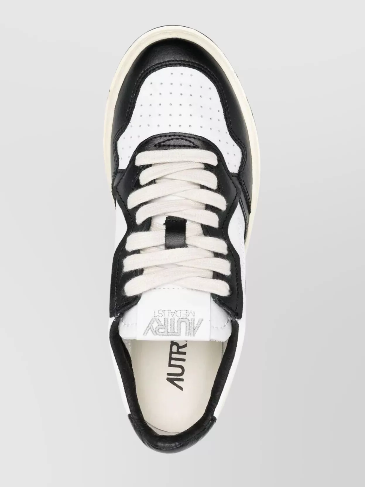 Autry Classic White Sneakers With Leather Detailing In White