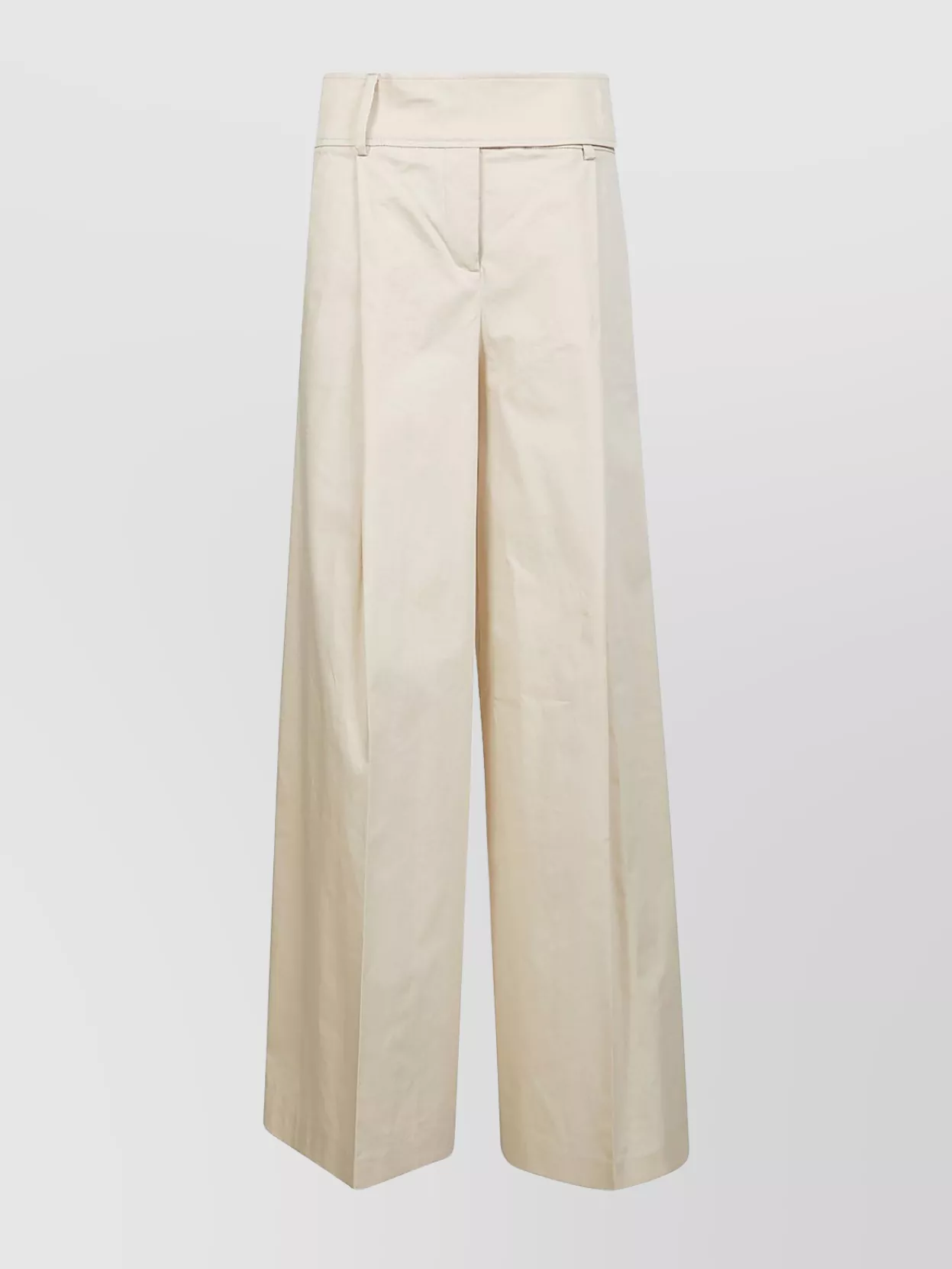 Shop Pinko Tailored Wide-leg Trousers With Front Crease