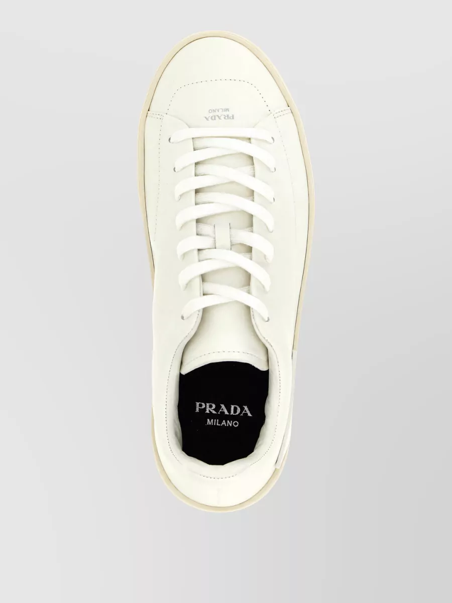 Prada Leather Court Sneakers