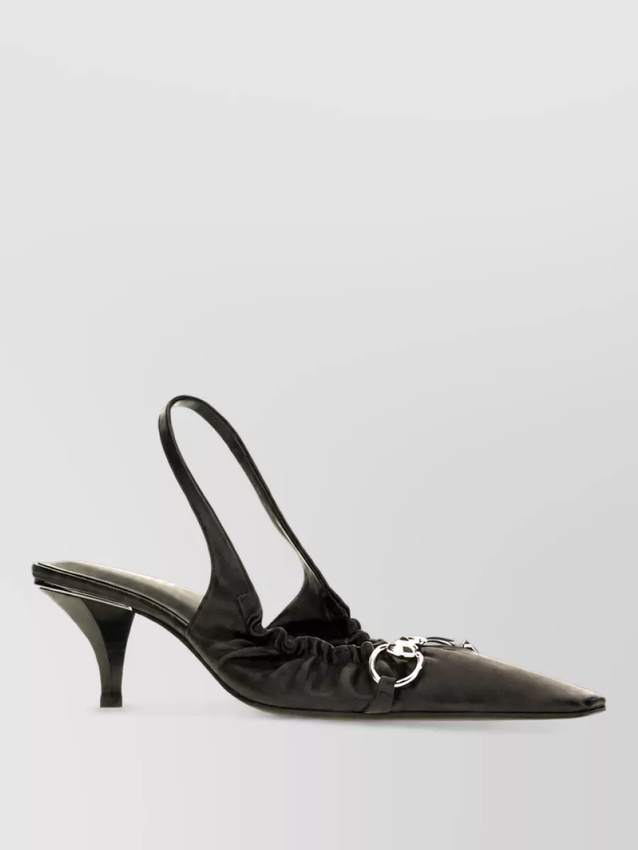 Gucci leather mules