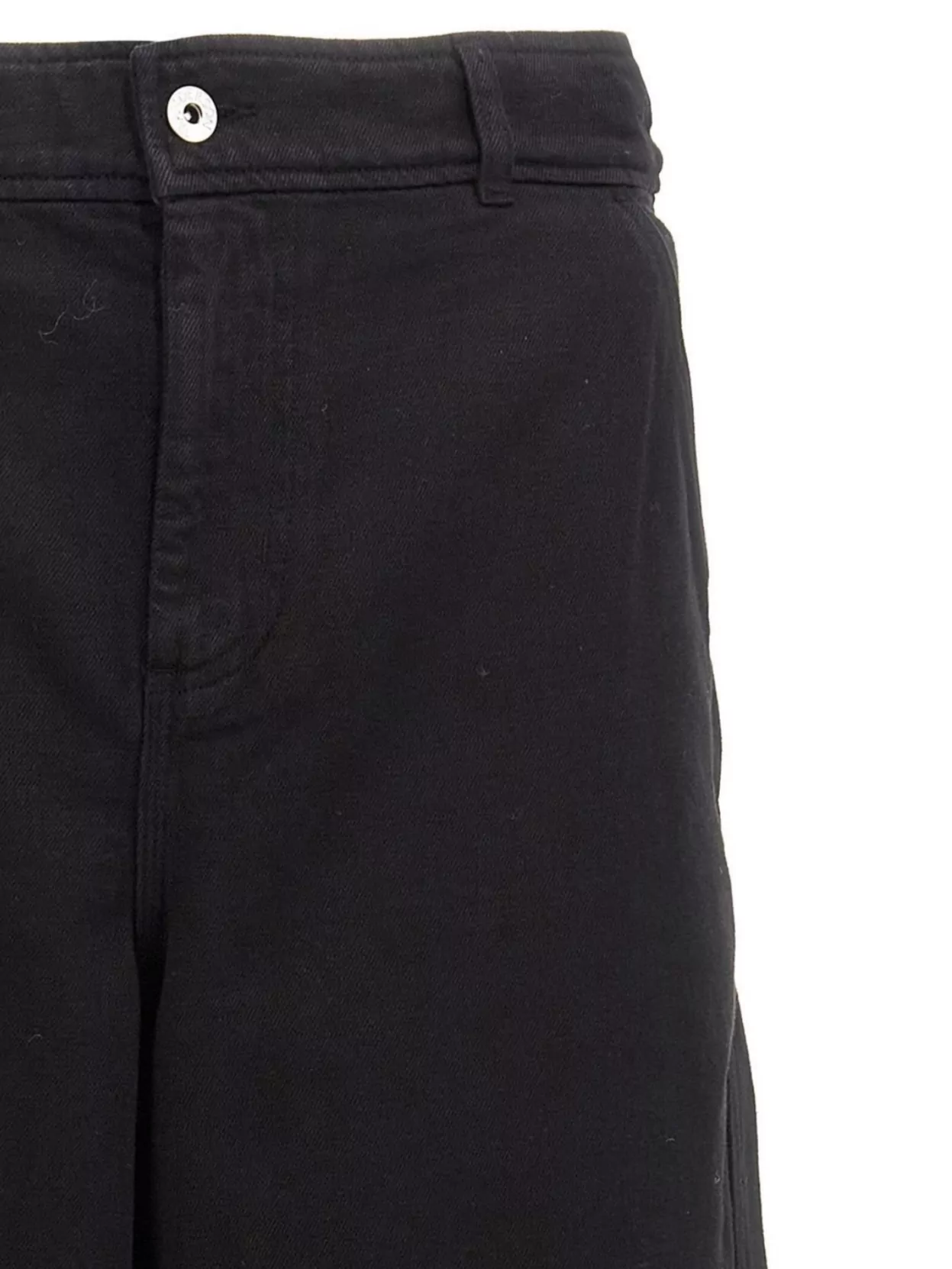 Jw Anderson 'high Waist Wide Leg Trousers With Anchor Embroidery'