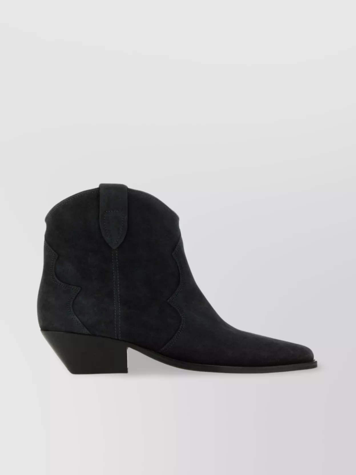Shop Isabel Marant Dewina Ankle Boots With Block Heel In Black