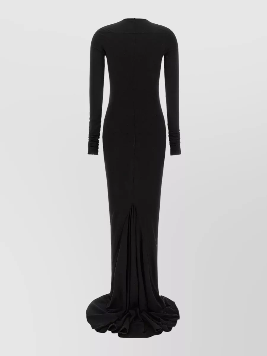 Rick Owens Drkshdw cotton long-sleeve maxi gown