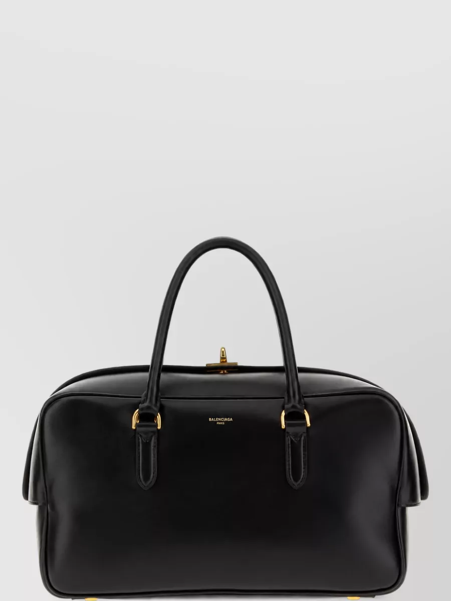 Balenciaga medium lamb leather luggage bag