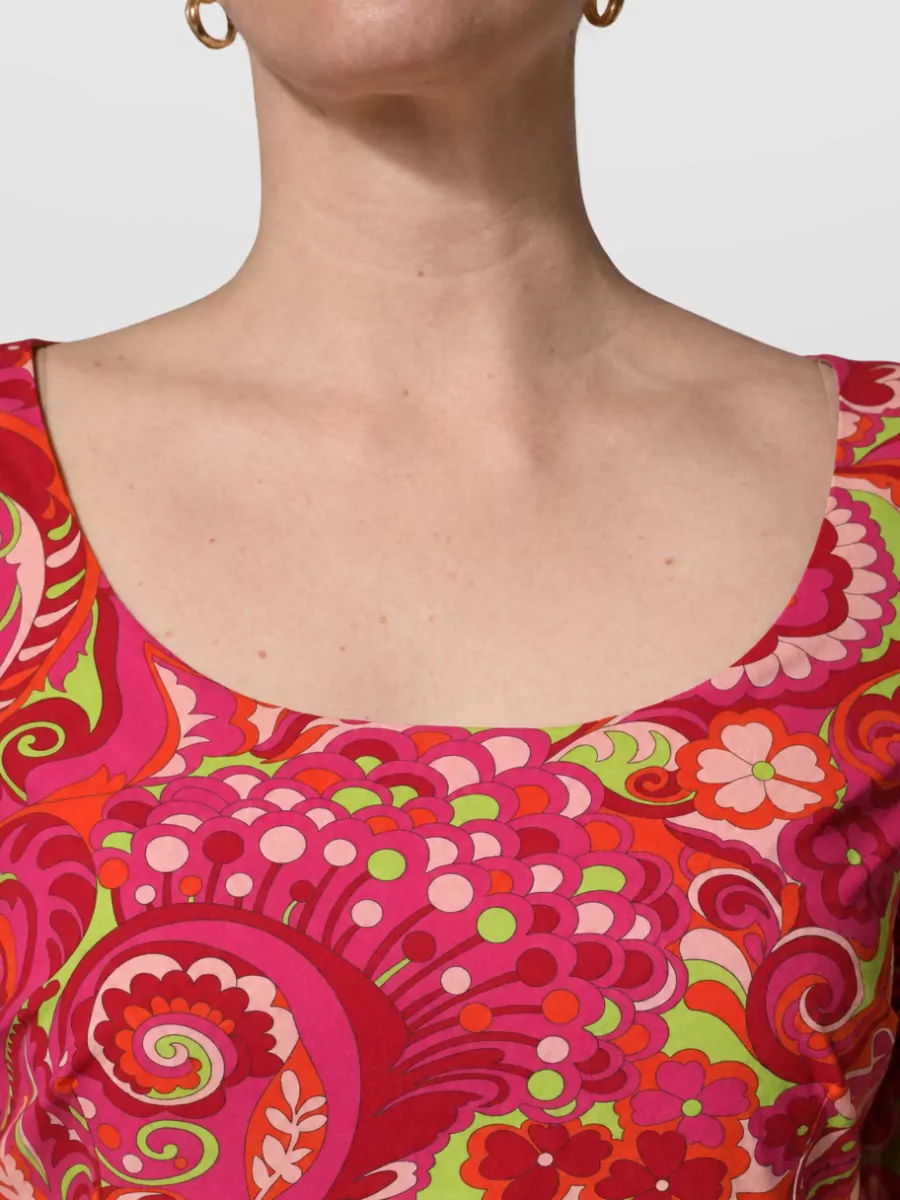 Dolce&Gabbana Silk Floral Print Midi Dress