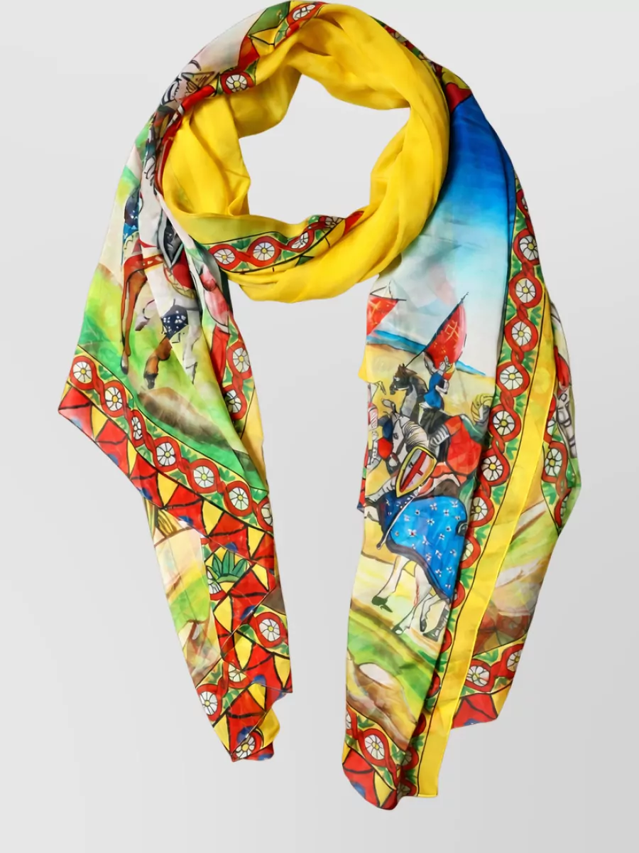 Dolce&Gabbana silk printed scarf