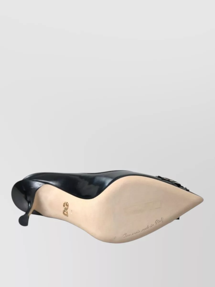 Dolce&Gabbana Leather Patch Embellished Pumps