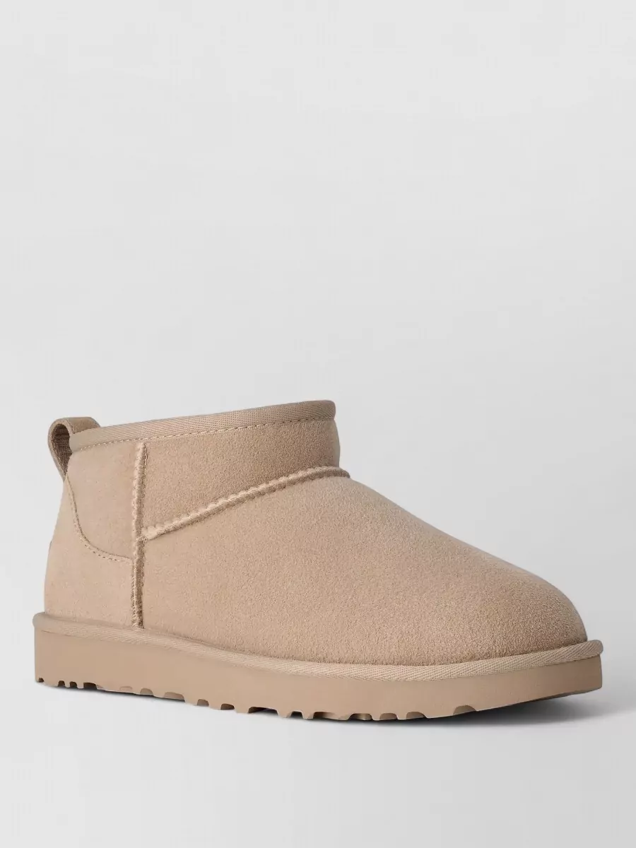 Ugg leather shearling-lined slippers