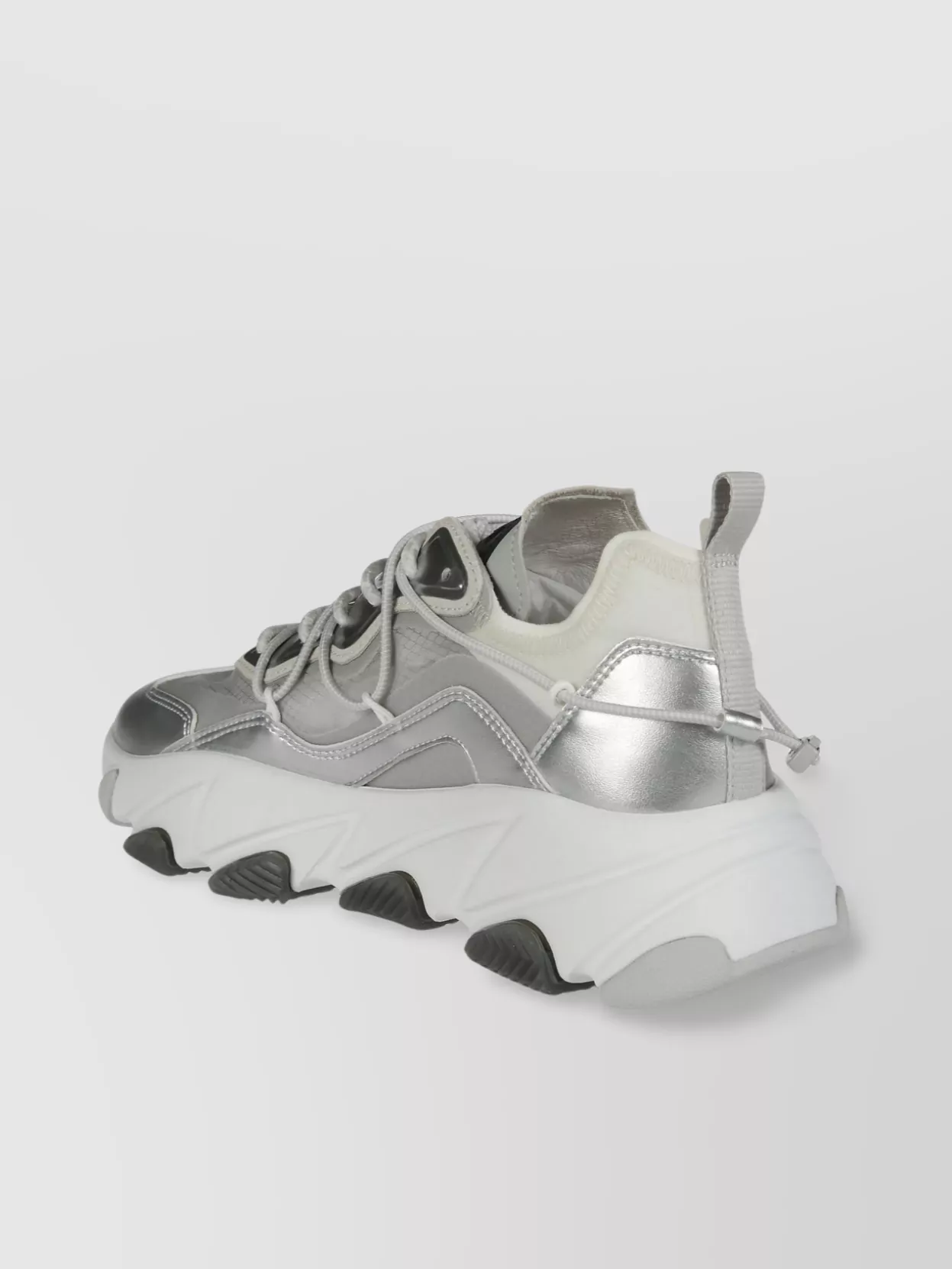Ash Bold Sole Sneakers With Mesh And Metallic
