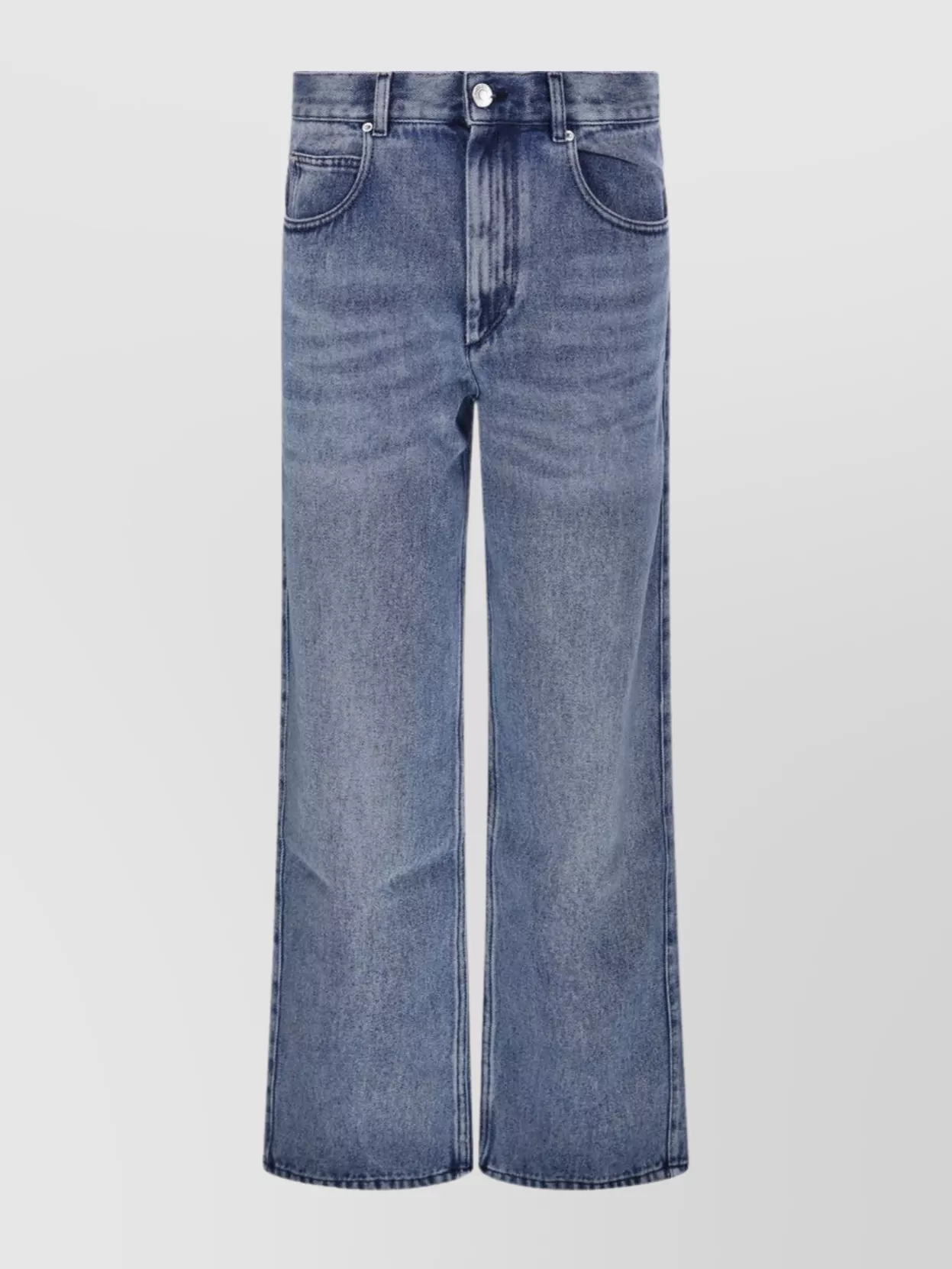 Isabel Marant Étoile Jenny Ga Wide Leg Faded Wash Jeans