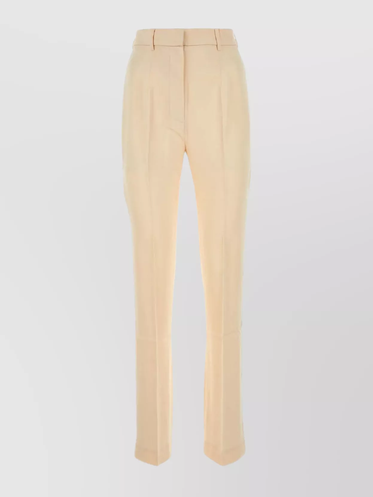 Shop Nanushka Tailored Pleated Trousers With Buttoned Openings In Cream