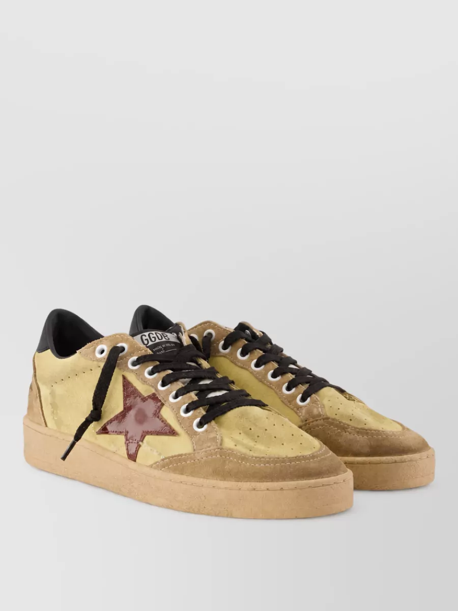 Golden Goose leather lace-up sneakers