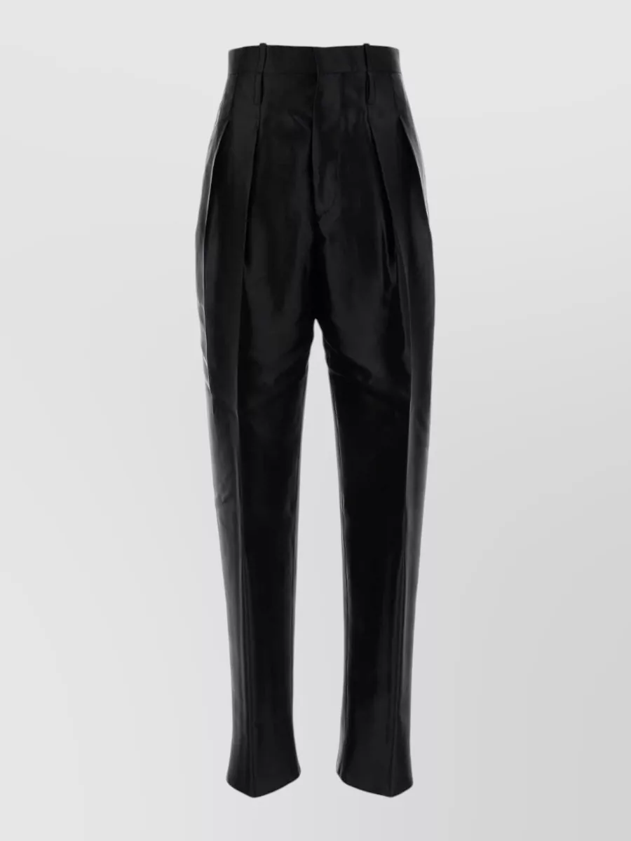 Bottega Veneta silk straight-leg tailored trousers