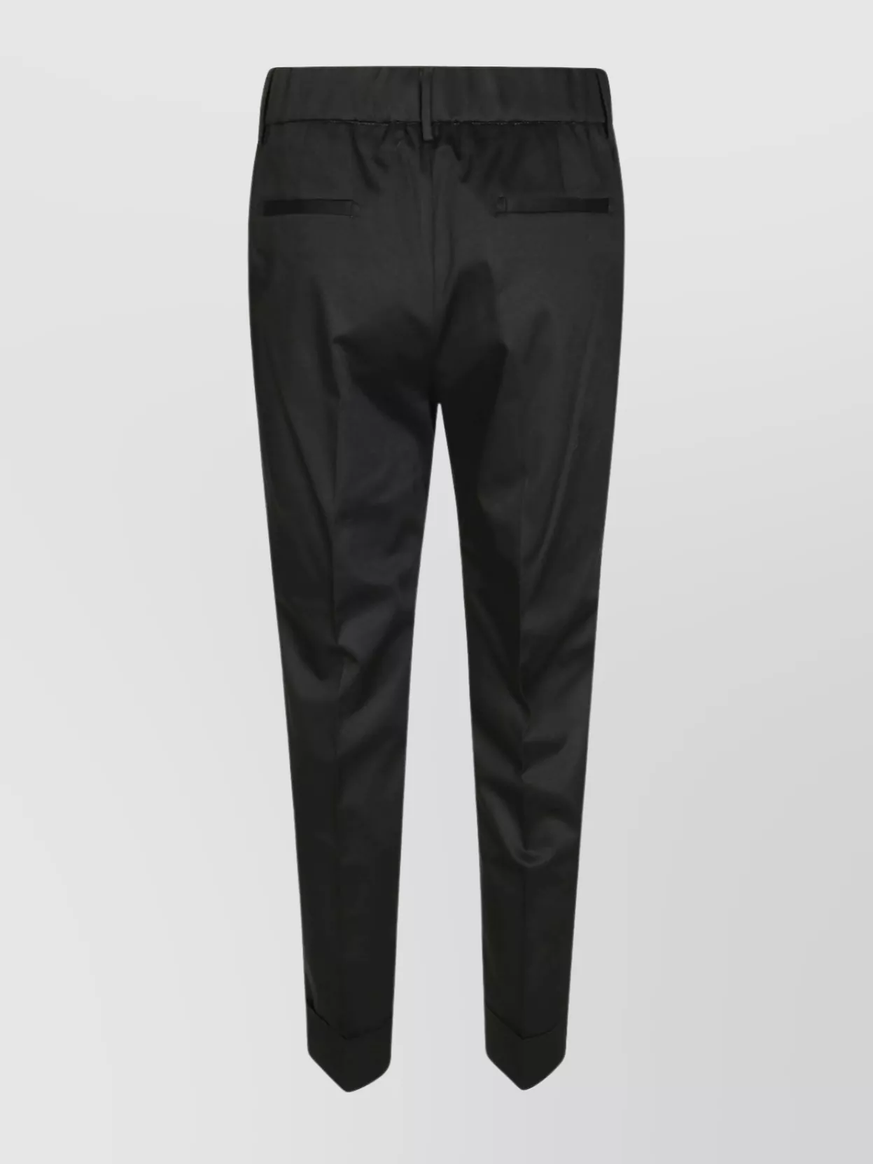 BERWICH TROUSERS WITH BACK POCKETS AND CUFFED HEM