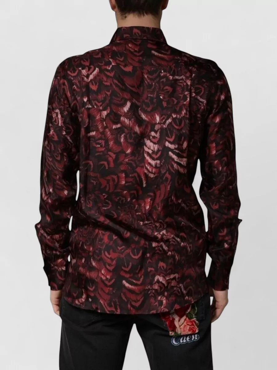 Dolce&Gabbana Silk Patterned Dress Shirt