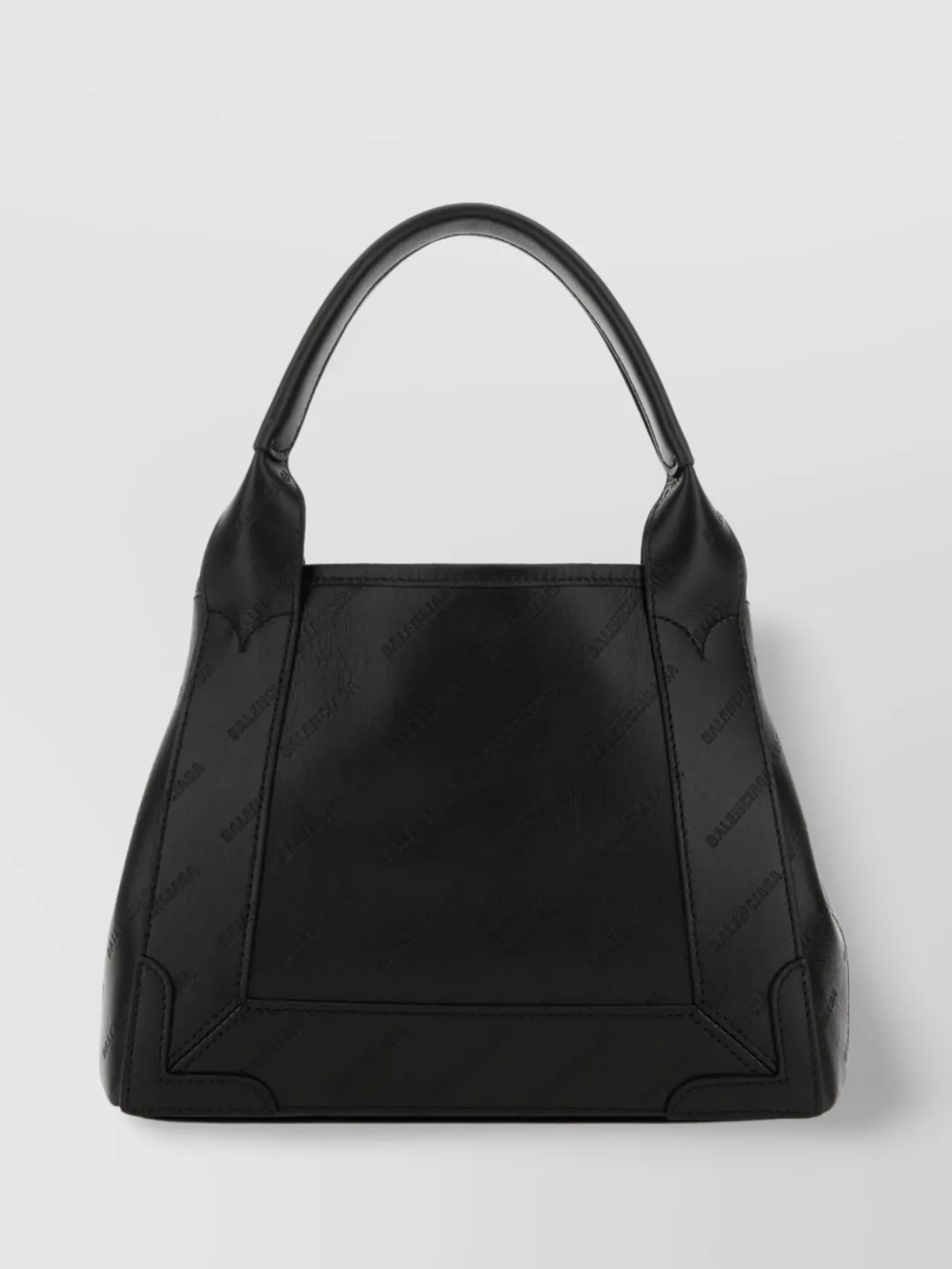 Shop Balenciaga Structured Xs Handbag In Navy