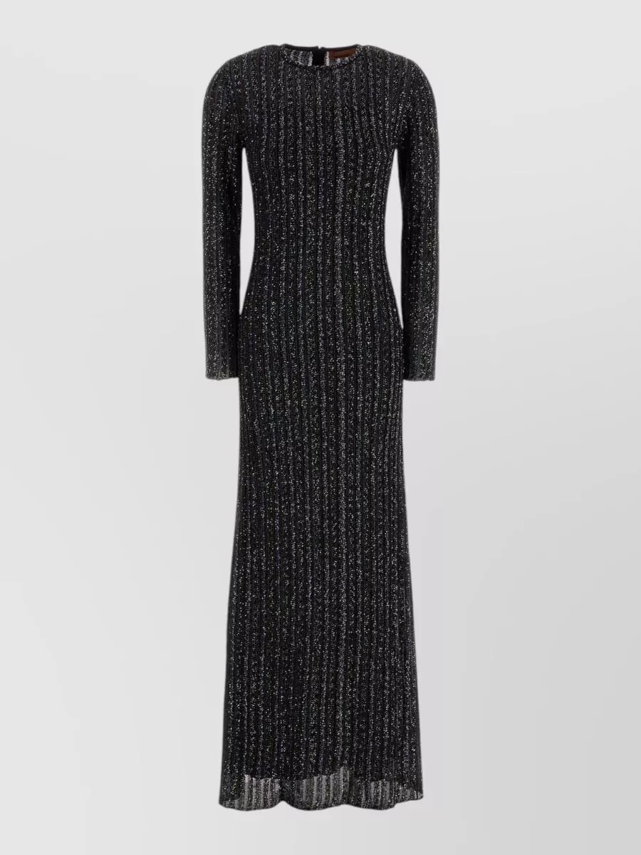 Missoni Embroidered stretch-knit maxi dress