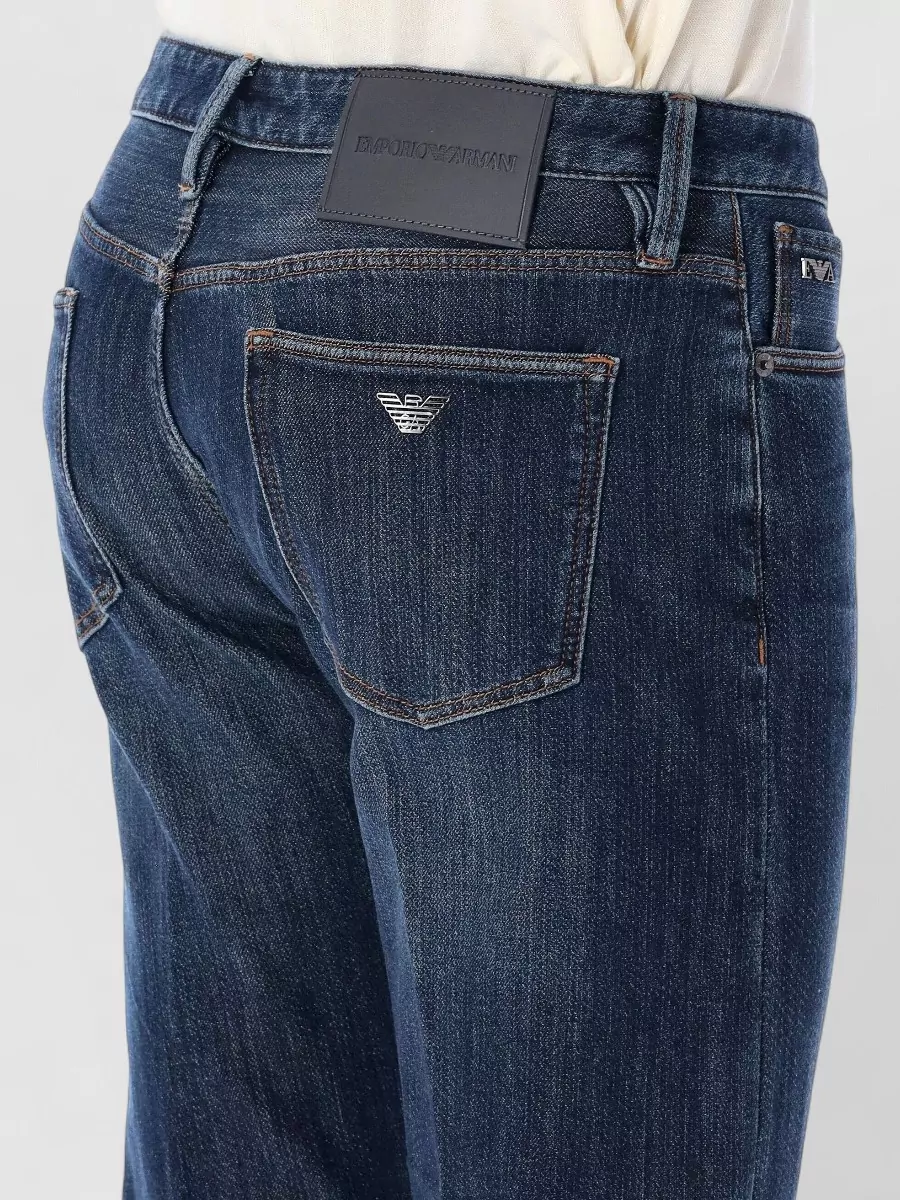 Emporio Armani Denim Slim-Fit Straight-Leg Jeans