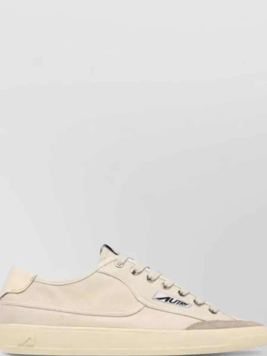 Autry Leather Suede Panel Lace-Up Sneakers
