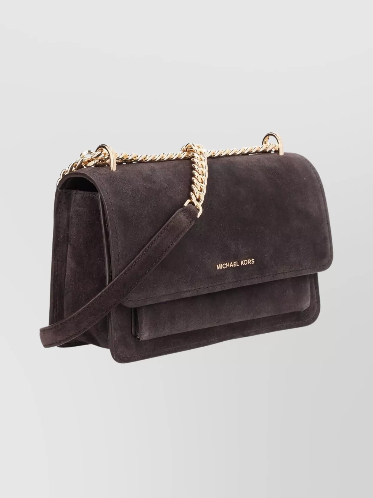 Michael Kors Suede Shoulder Bag Chain Strap