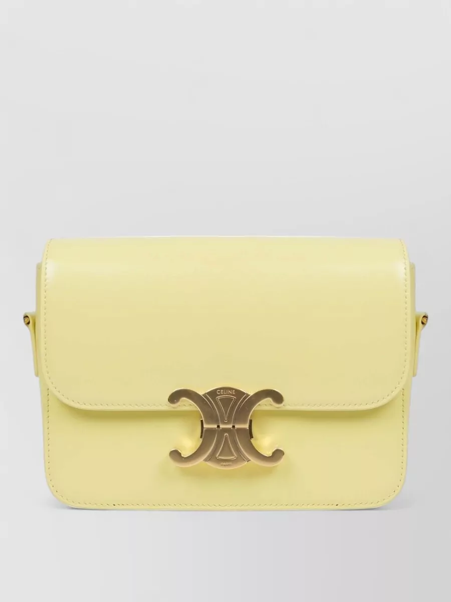 Celine leather teen triomphe shoulder bag