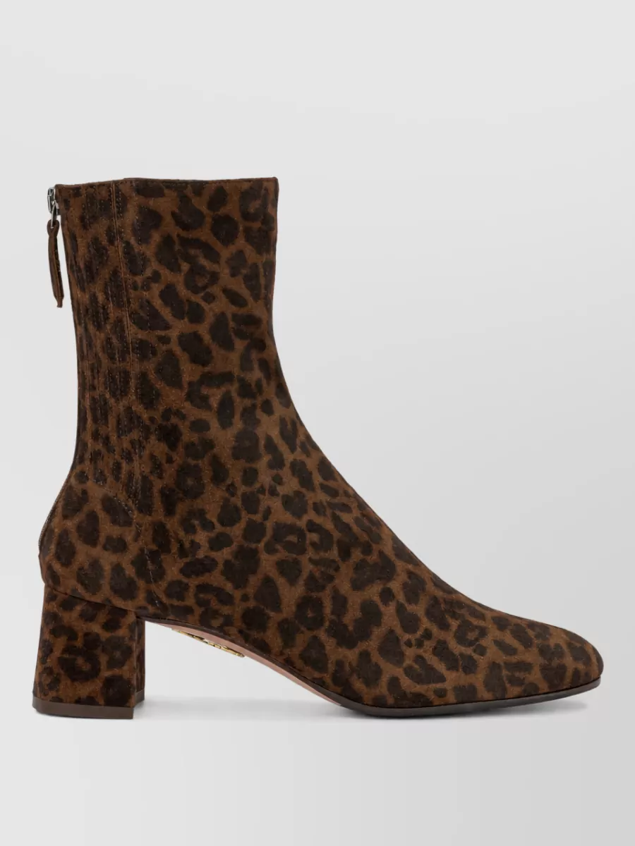 Aquazzura Lamb Leather Saint Honore 50 Mm Ankle Boots