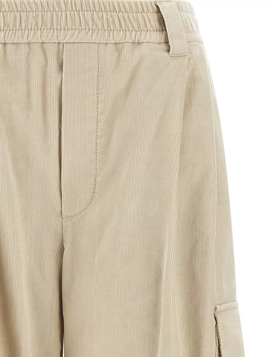 Brunello Cucinelli Baggy Cargo Wide-Leg Trousers