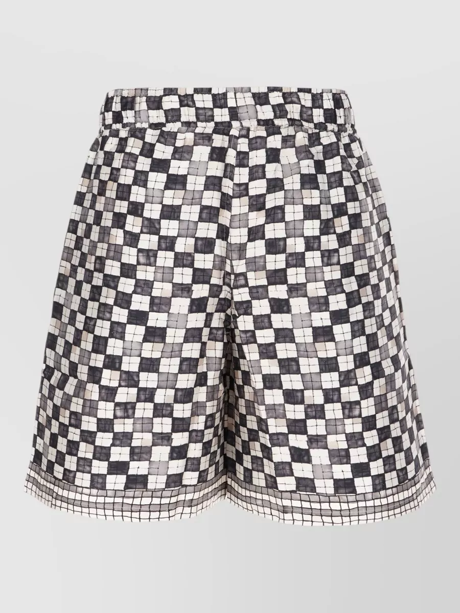 Amiri silk printed bermuda shorts