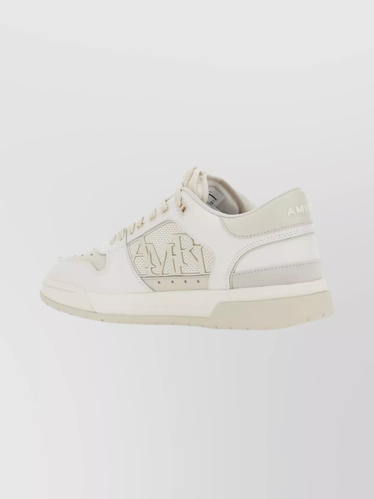 Amiri Round Toe Low Top Sneakers With Perforations