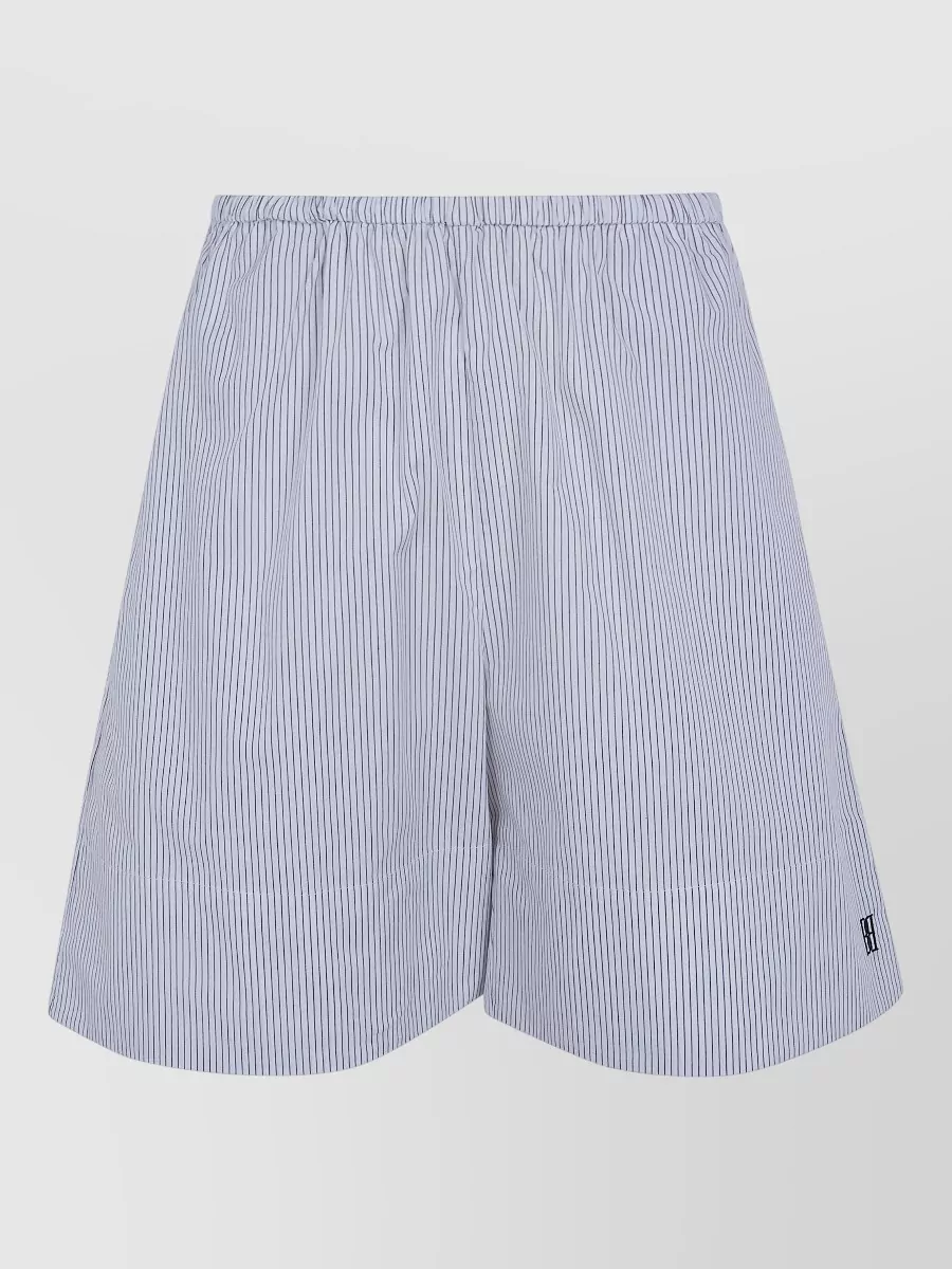 By Malene Birger striped organic cotton relaxed-fit pyjama shorts