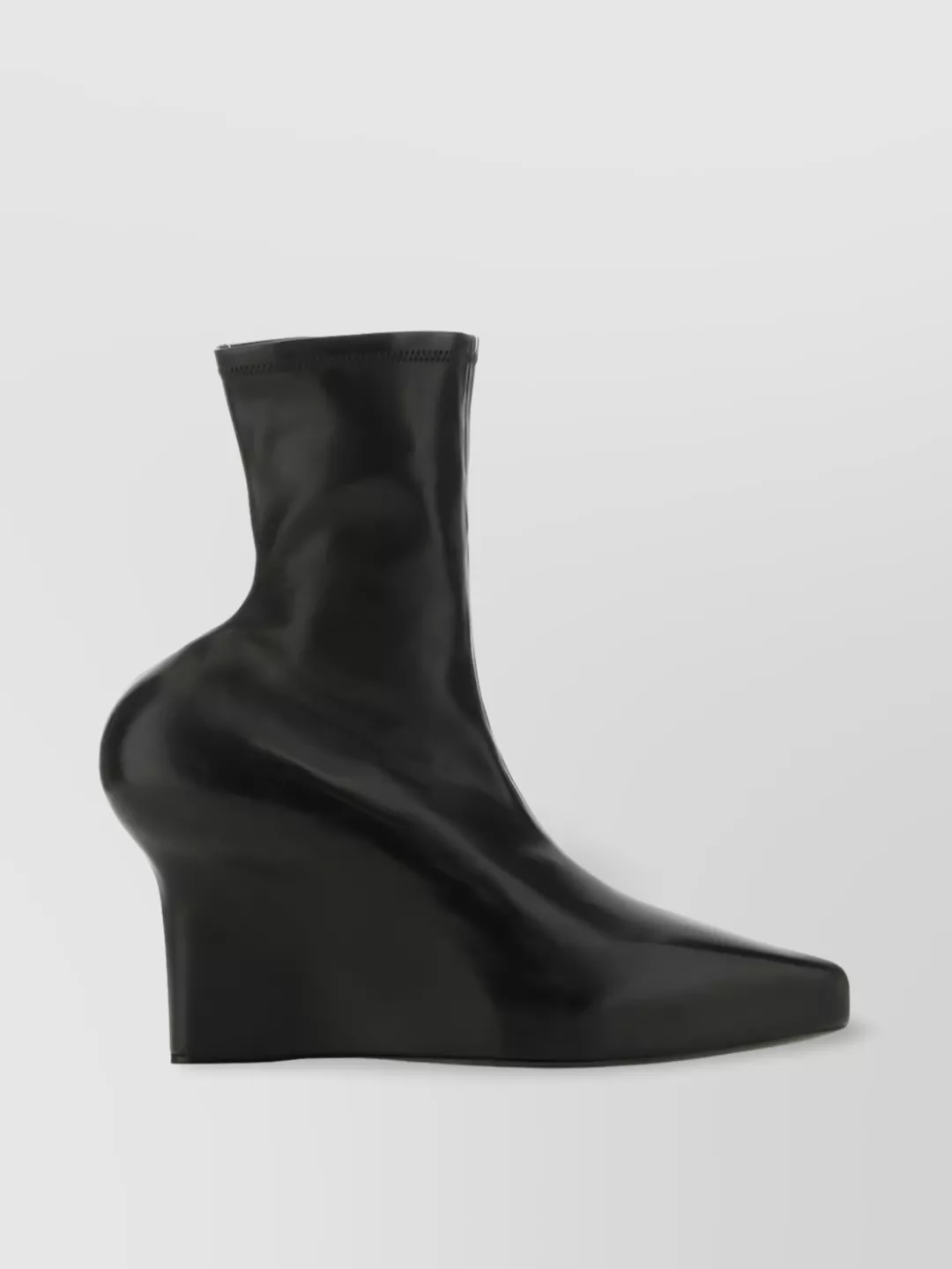 Shop Givenchy Angular Wedge Ankle Boots In Black