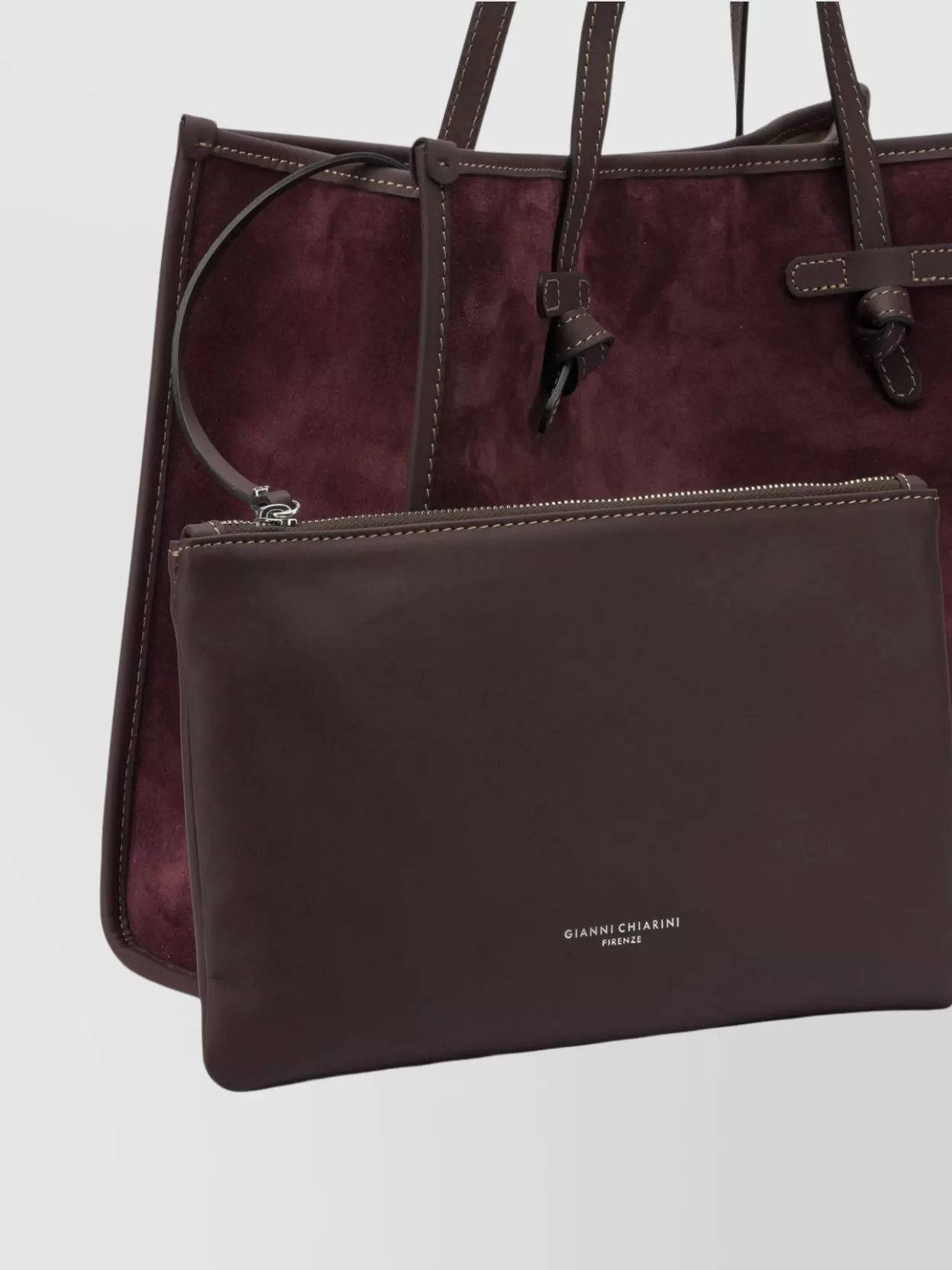 Gianni Chiarini Tote Bag With Contrast Stitching And Handles