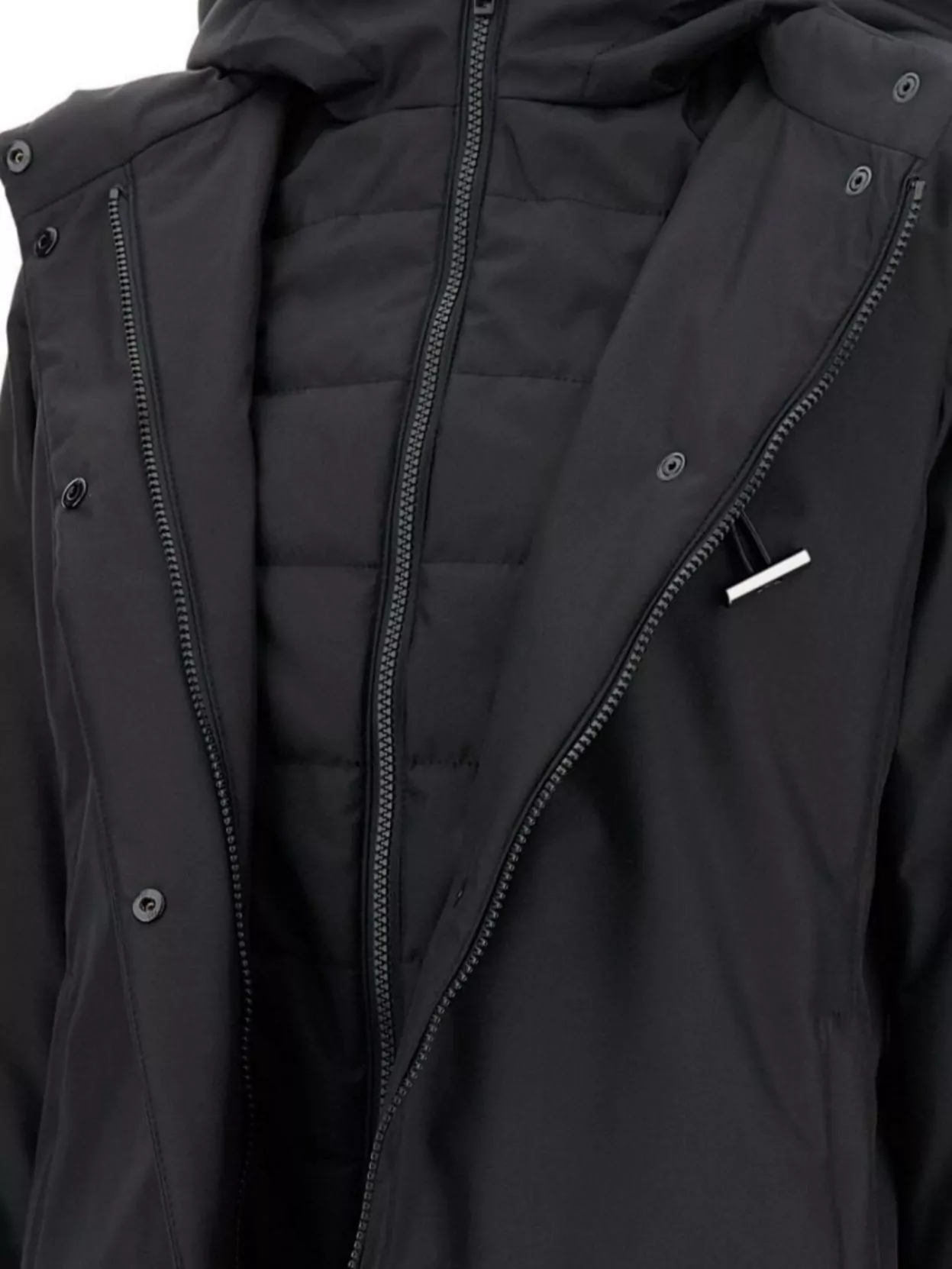 Fay Hooded Toggle Parka Coat