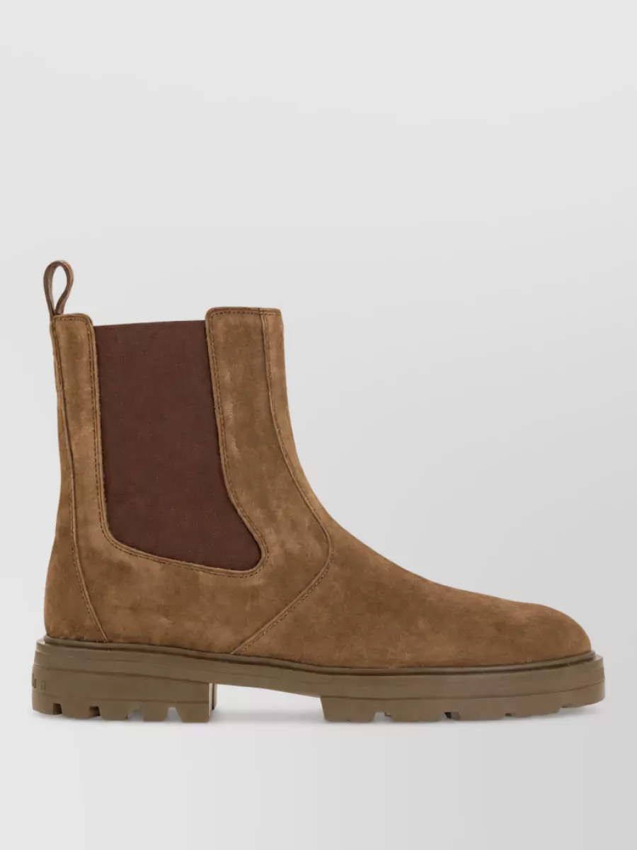 Hogan Suede Leather Chelsea Boots