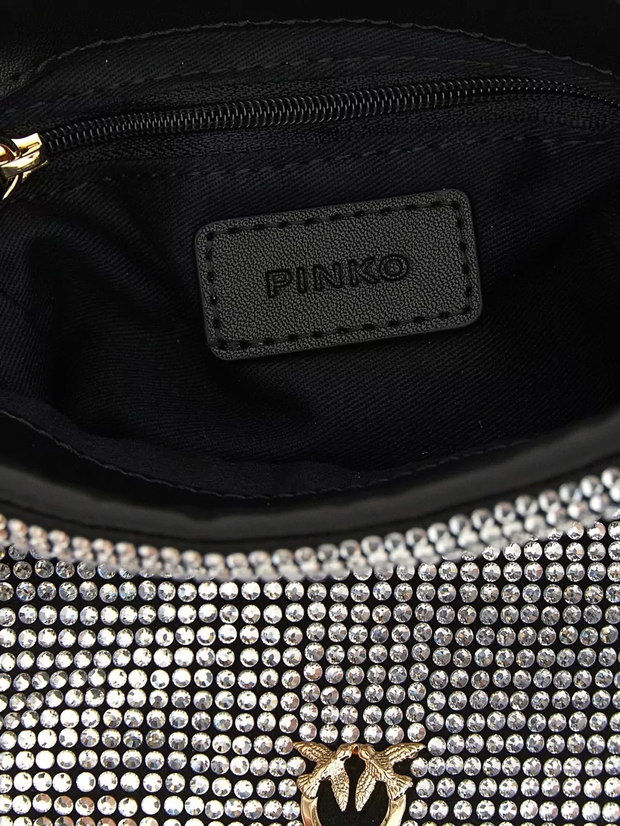 Pinko Love Bon Bon Rhinestone Bucket Bag