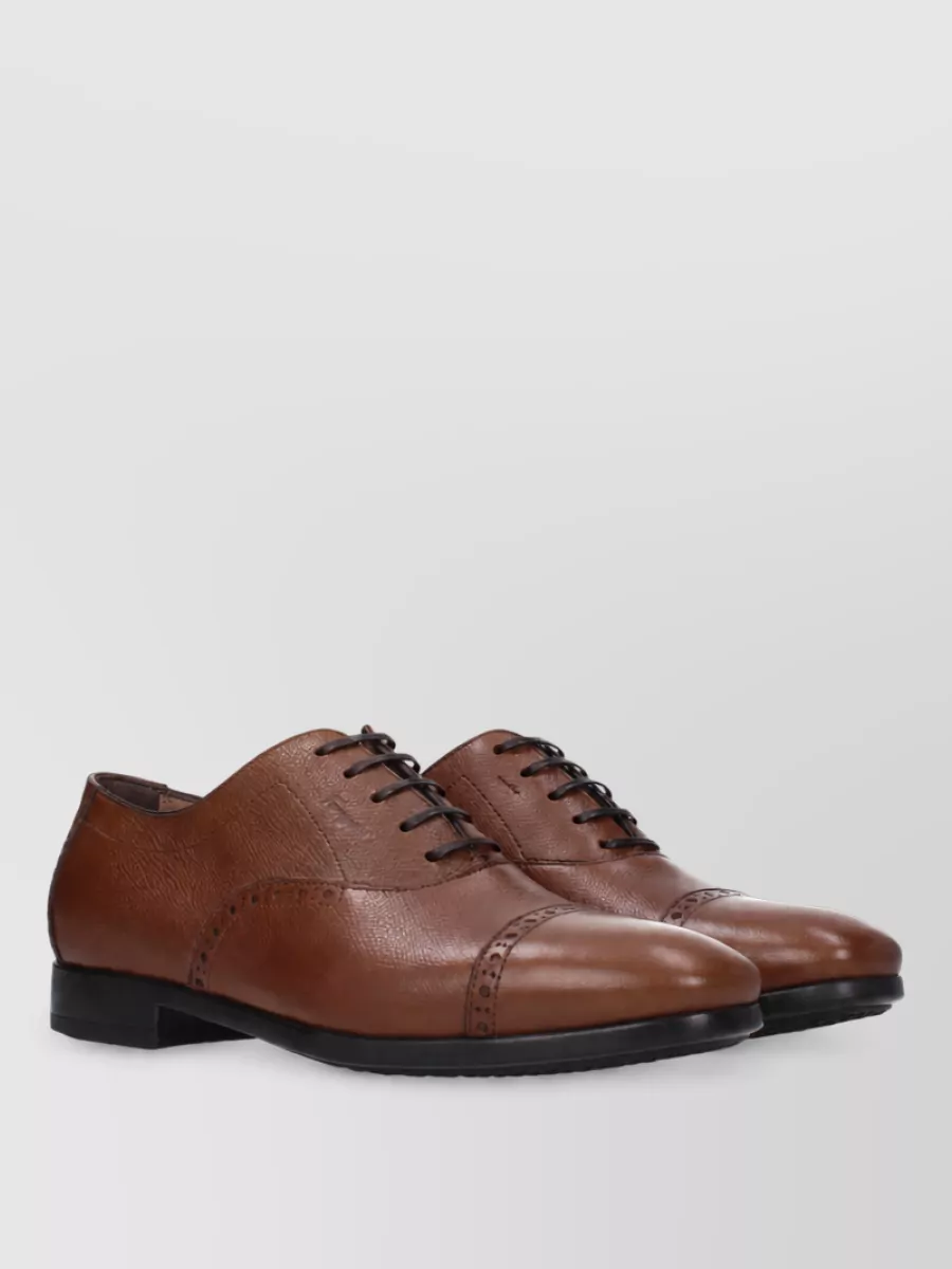 Ferragamo leather derby shoes