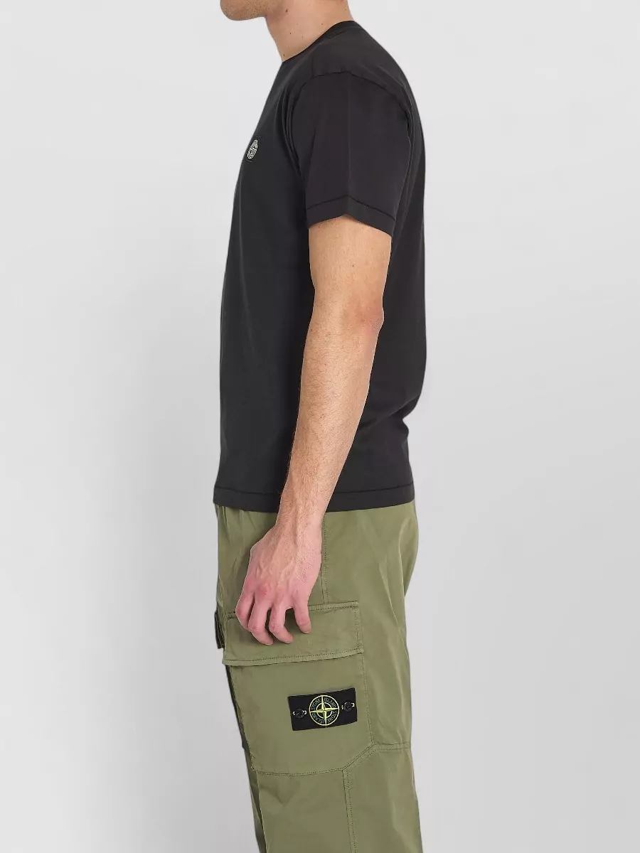 Stone Island Cotton Regular Fit Crew Neck T Shirt