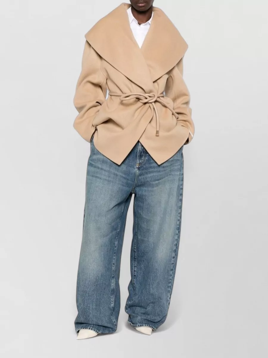 Sportmax Virgin Wool Single Breasted Coat