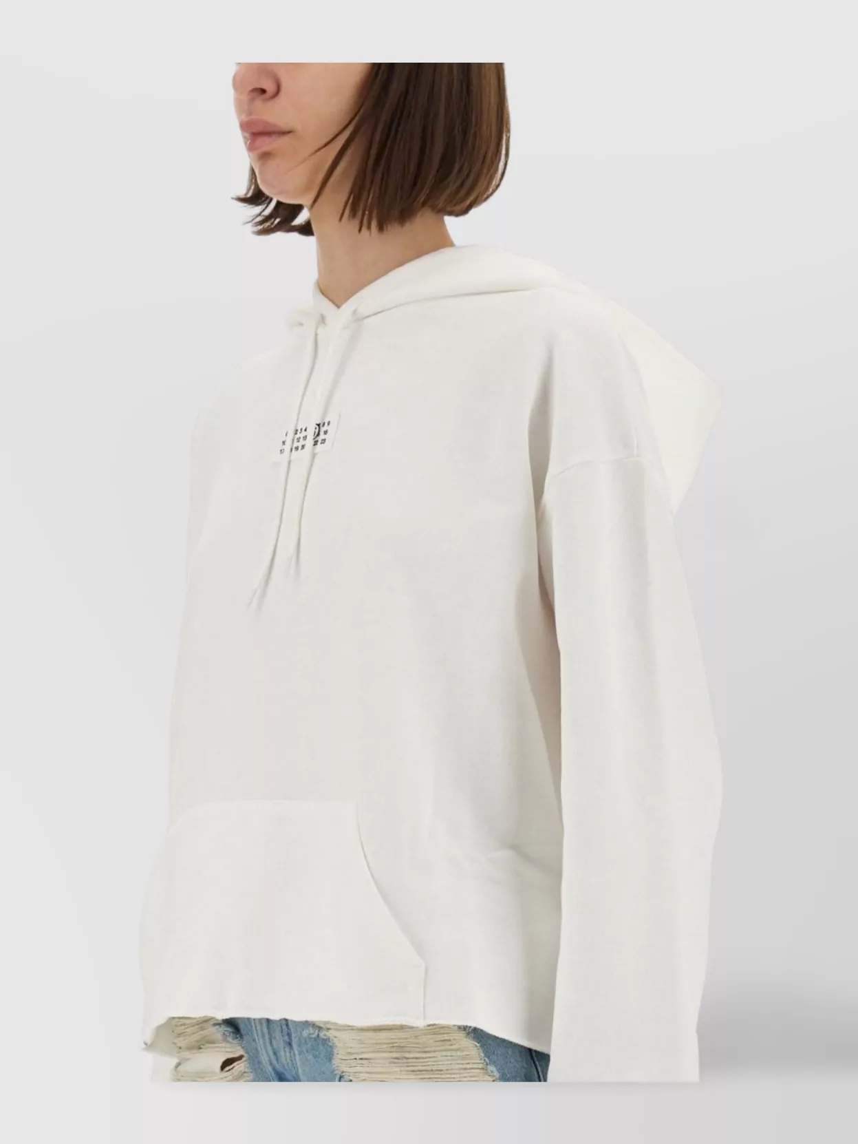 Mm6 Maison Margiela Knitwear Hooded Kangaroo Pocket Ribbed Cuffs