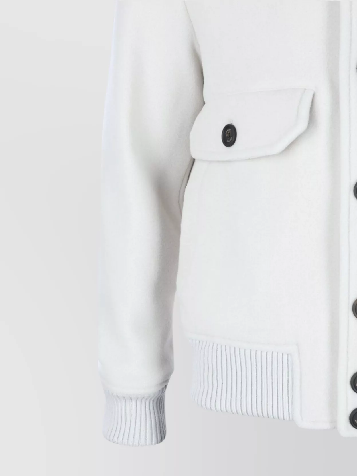Eleventy Ribbed Collar Jacket Front Pockets